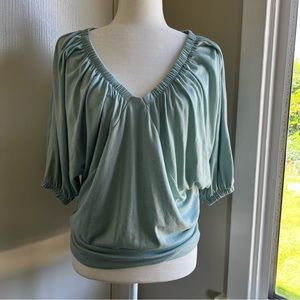 seafoam green top